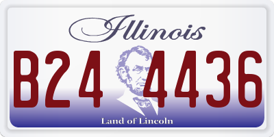 IL license plate B244436