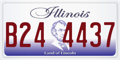 IL license plate B244437