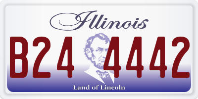 IL license plate B244442