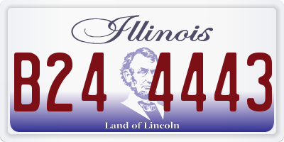 IL license plate B244443