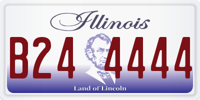 IL license plate B244444
