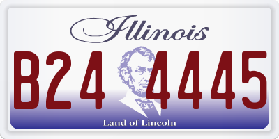 IL license plate B244445
