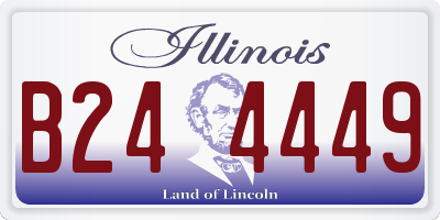 IL license plate B244449