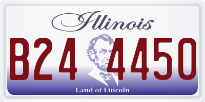 IL license plate B244450