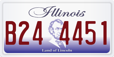 IL license plate B244451