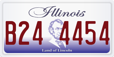IL license plate B244454