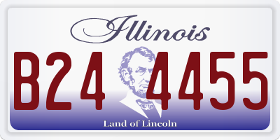 IL license plate B244455