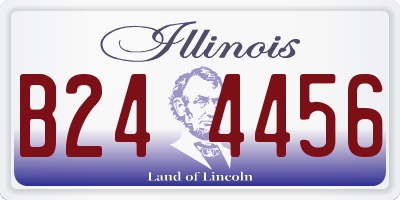 IL license plate B244456