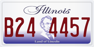 IL license plate B244457