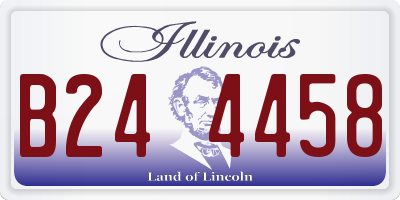 IL license plate B244458