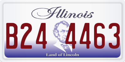 IL license plate B244463