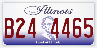 IL license plate B244465