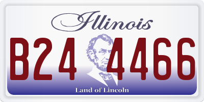 IL license plate B244466