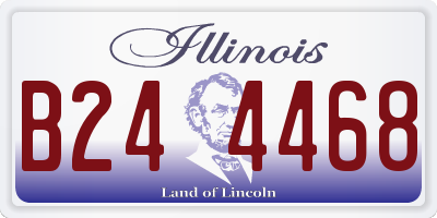 IL license plate B244468