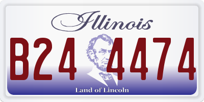 IL license plate B244474
