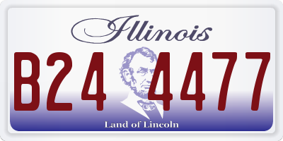 IL license plate B244477