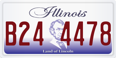 IL license plate B244478