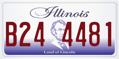 IL license plate B244481