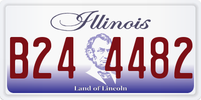 IL license plate B244482