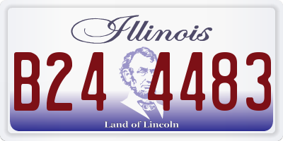 IL license plate B244483