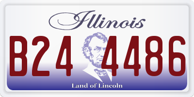 IL license plate B244486