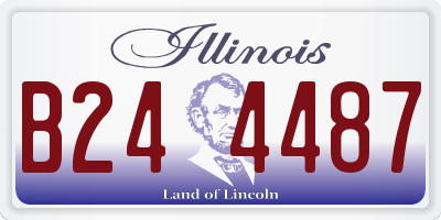 IL license plate B244487