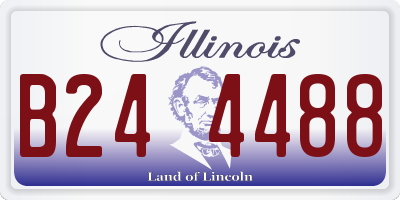 IL license plate B244488
