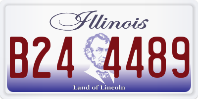 IL license plate B244489