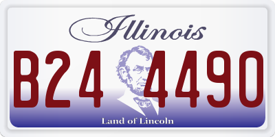 IL license plate B244490