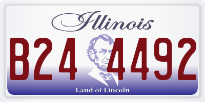 IL license plate B244492