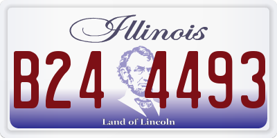 IL license plate B244493