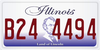 IL license plate B244494