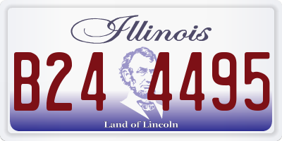 IL license plate B244495