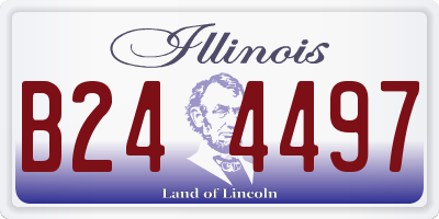 IL license plate B244497