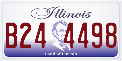 IL license plate B244498