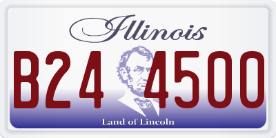 IL license plate B244500