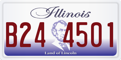 IL license plate B244501
