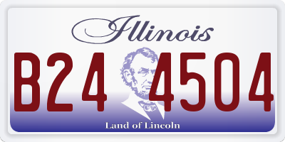 IL license plate B244504