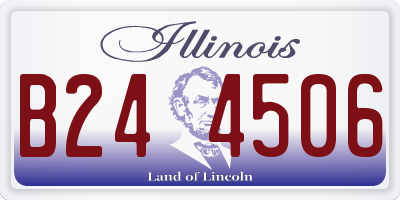 IL license plate B244506