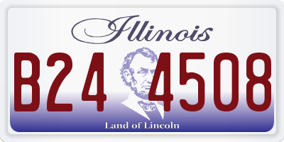IL license plate B244508