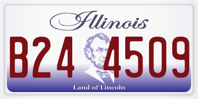 IL license plate B244509
