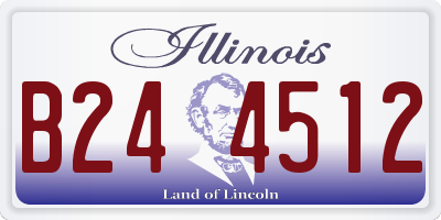 IL license plate B244512