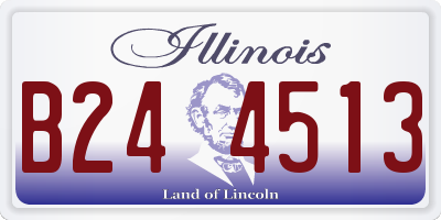 IL license plate B244513