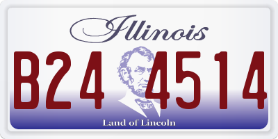IL license plate B244514