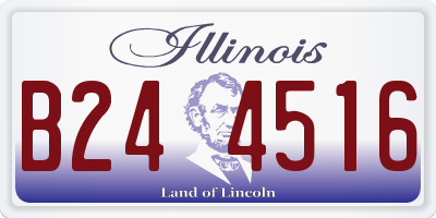 IL license plate B244516