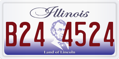 IL license plate B244524