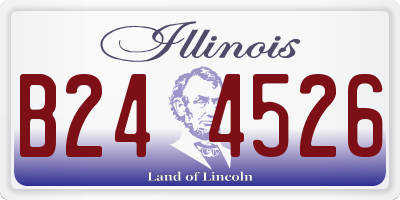 IL license plate B244526