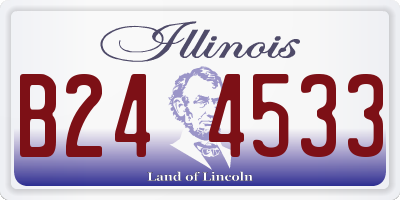 IL license plate B244533