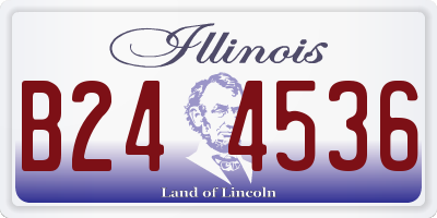 IL license plate B244536