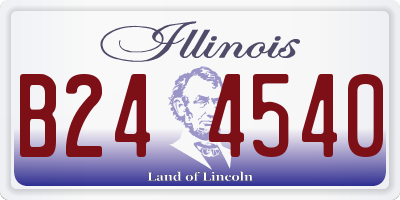 IL license plate B244540